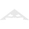 Ekena Millwork Pitch Cornelia Architectural Grade PVC Gable Pediment, 36"W x 13 1/2"H x 1"P (9/12) GPP036X014X100CRN - alternate 3
